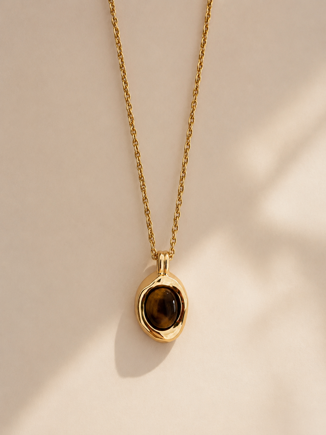Tiger Eye Pendant Necklace
